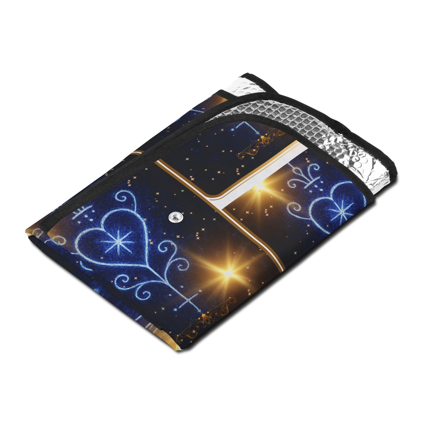 Stylish Car Sun Shades with Voodoo Heart Collections, UV Protection, Vehicle Accessory, Gift for Car Lovers, Summer Essential