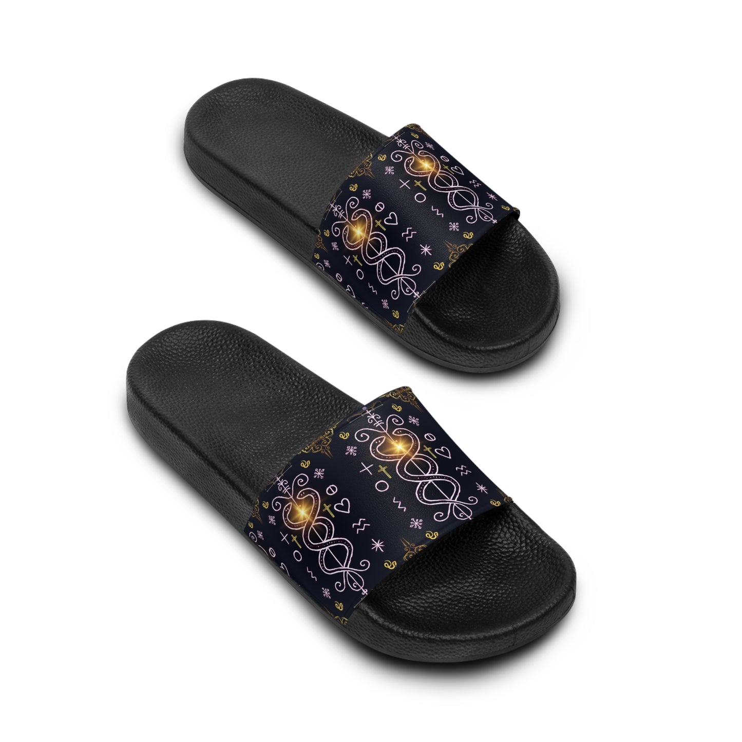 Celestial Pattern Men's Slide Sandals | Comfy Casual Footwear for Summer, Beach Days, Pool Parties, Gifts for Him, Trendy Slides