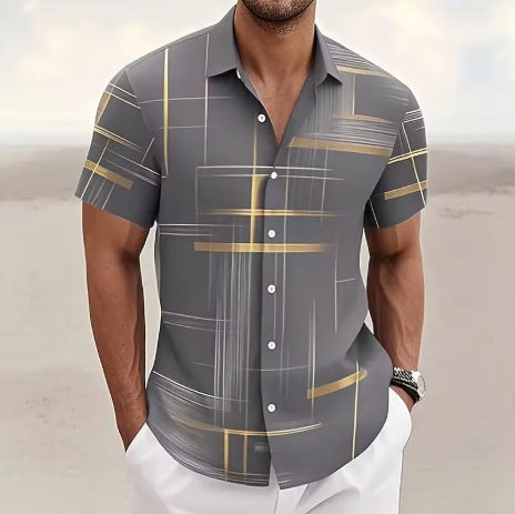Men's Button Shirt Casual Fashion Outdoor Vacation