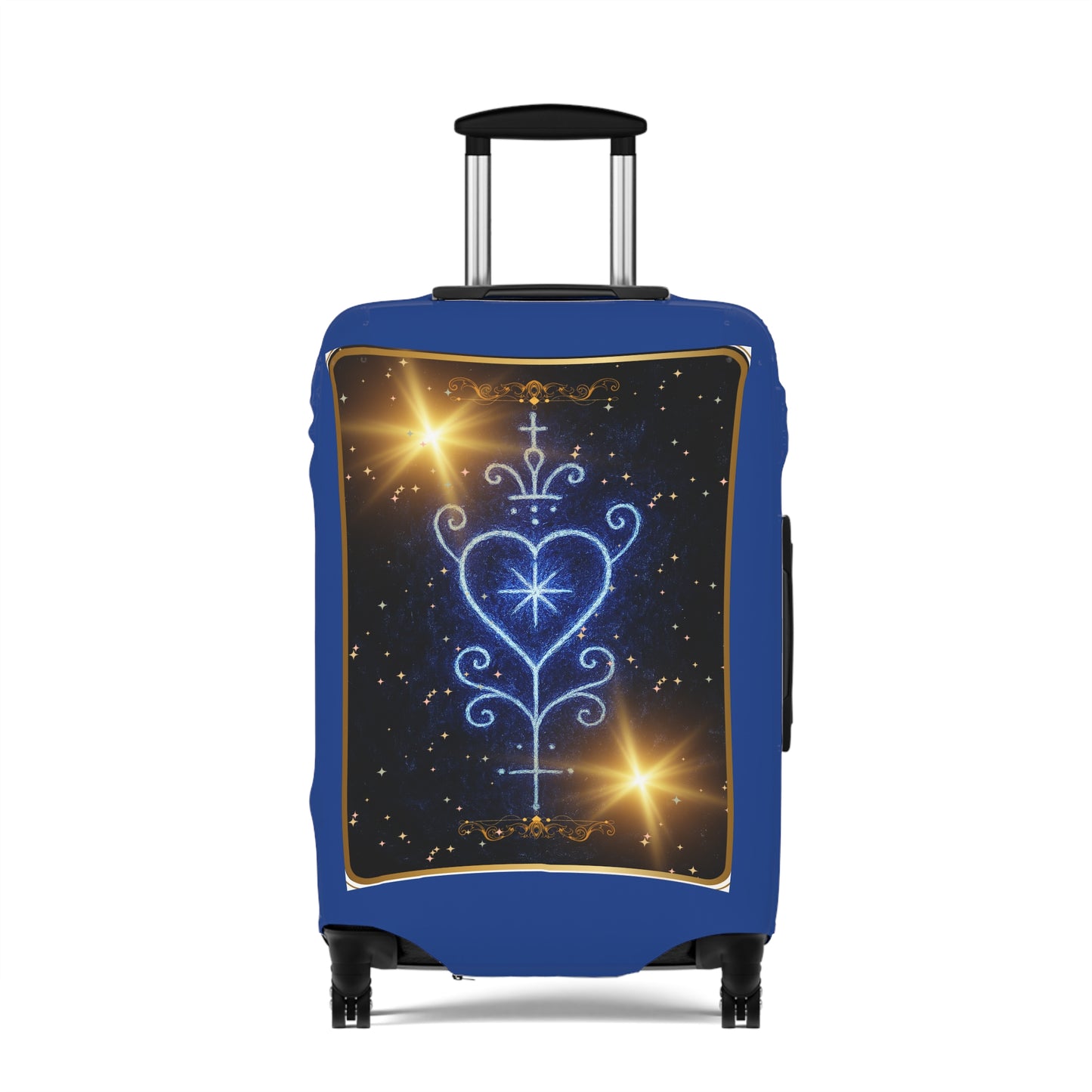 Voodoo Heart Collections, Luggage Cover, Stylish Travel Accessory, Unique Suitcase Protector, Perfect for Travelers, Great Gift Idea