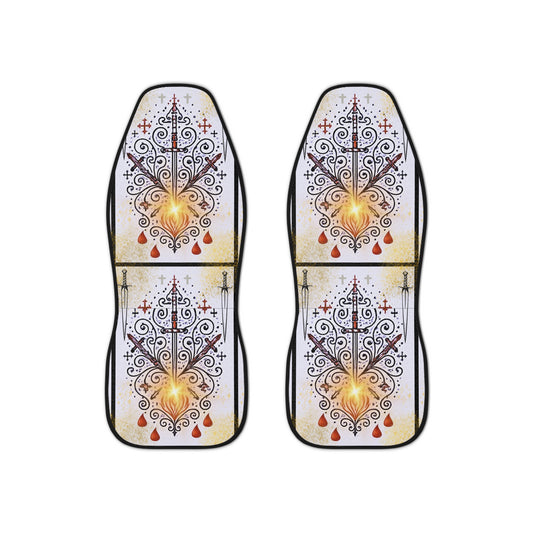 Bohemian Car Seat Covers -Voodoo Heart Collections, Backseat Protection, Auto Accessories, Gift for Travelers, Unique Car Decor