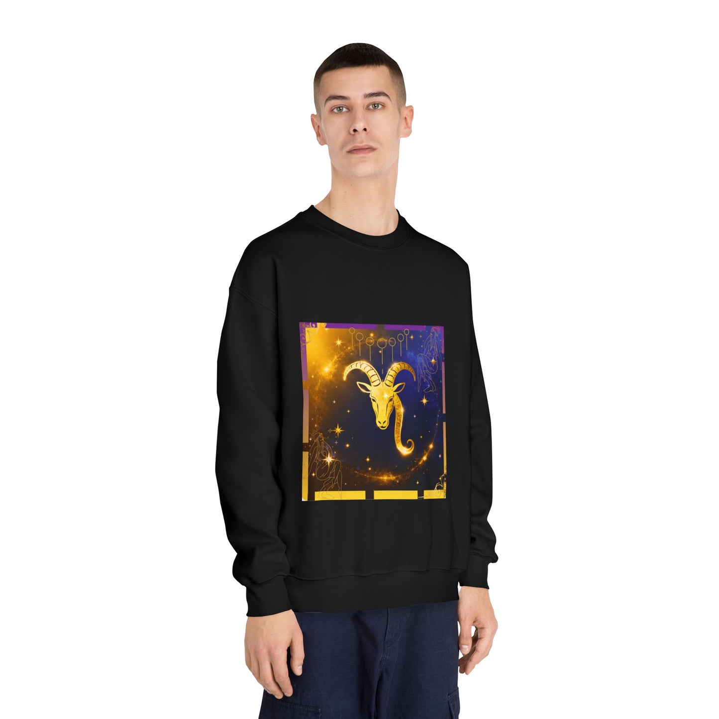 Celestial Capricorn Sweatshirt | Unisex Astrology Crewneck | Gift for Zodiac Lovers, Horoscope Apparel, Cozy Astrology Sweatshirt