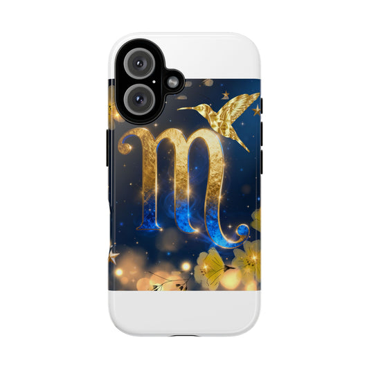 Golden Scorpio Phone Case - Tough Cases, Zodiac Gift, Astrology Accessory, Personalized Phone Case, Scorpio Season