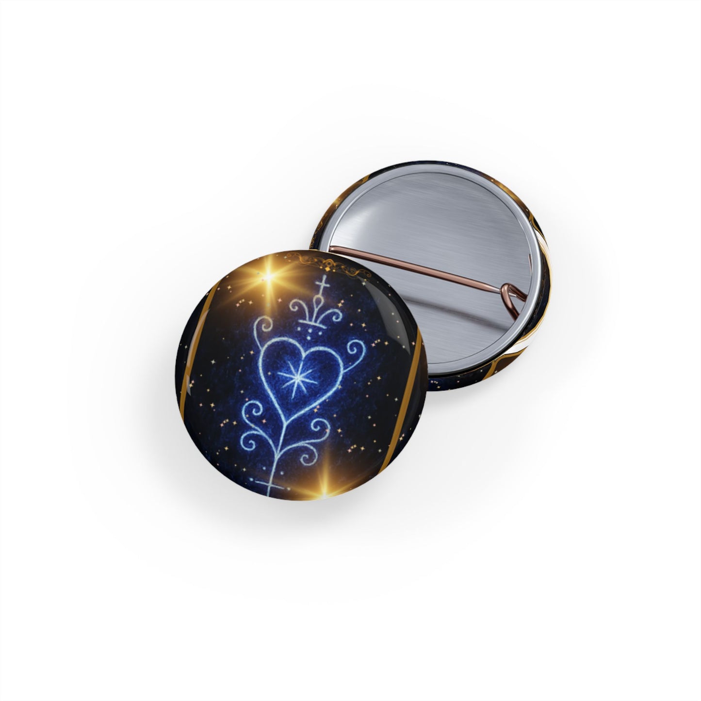 Voodoo Heart  Collections, Round Pins, Cute Decor, Stylish Accessories, Gift for Friends, Badge for Jackets, Cosmic Fashion