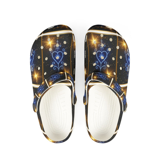 Sparkling Night EVA Foam Shoes, Stylish Slippers for Home and Outdoors, Trendy Clogs for Festivals, Comfortable Footwear
