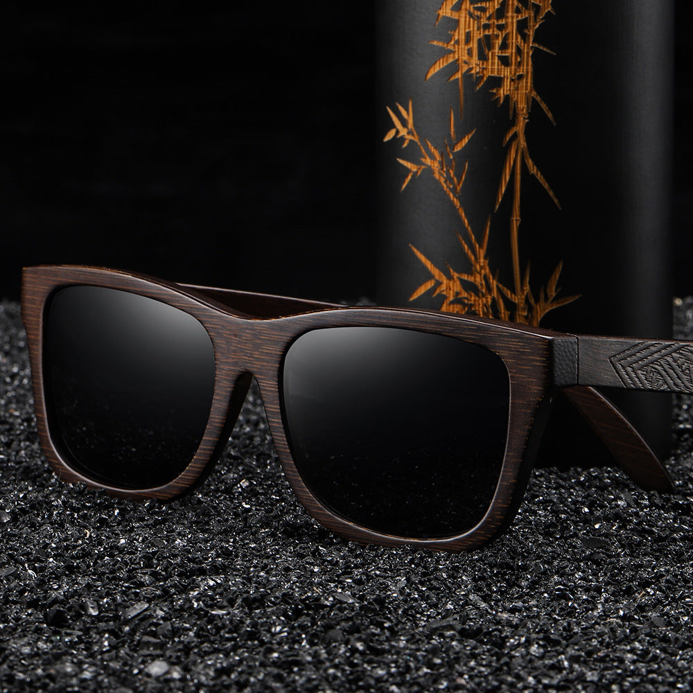 Pattern Leg Spring Hinge Polarized Sun Glasses