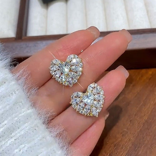 Fashion Personality Love Auricular Needle Women