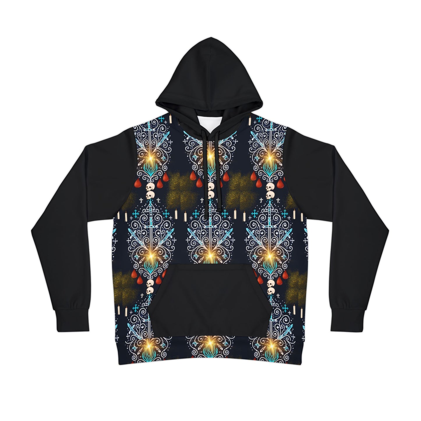 Veve Ogou, Athletic Hoodie, Colorful Hooded Sweatshirt, Gift for Athletes, Casual Wear, Unique Sports Apparel