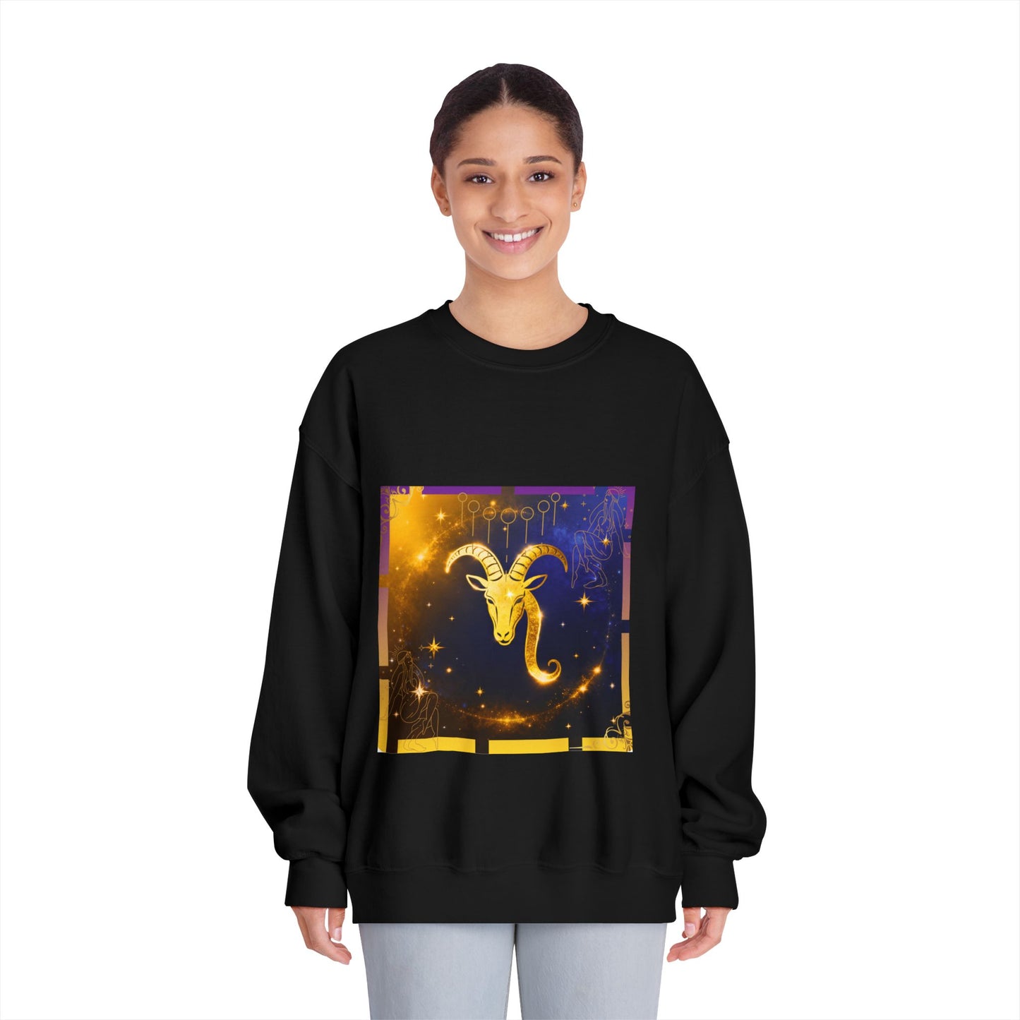 Celestial Capricorn Sweatshirt | Unisex Astrology Crewneck | Gift for Zodiac Lovers, Horoscope Apparel, Cozy Astrology Sweatshirt