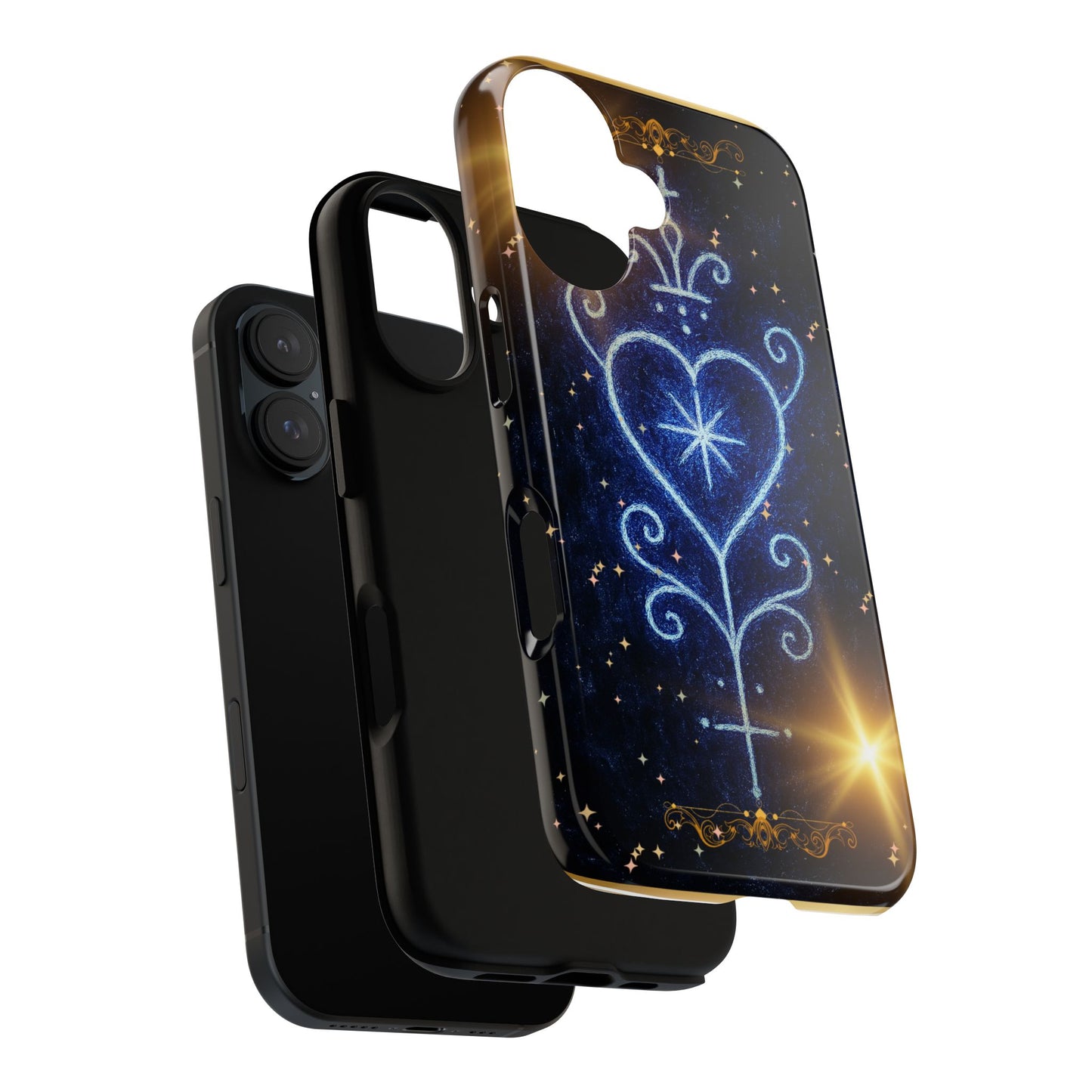 Tough Cases Phone Case, Galaxy Heart Design, Stylish Protection, Unique Gift, Astrology Lover Accessory, Birthday Present