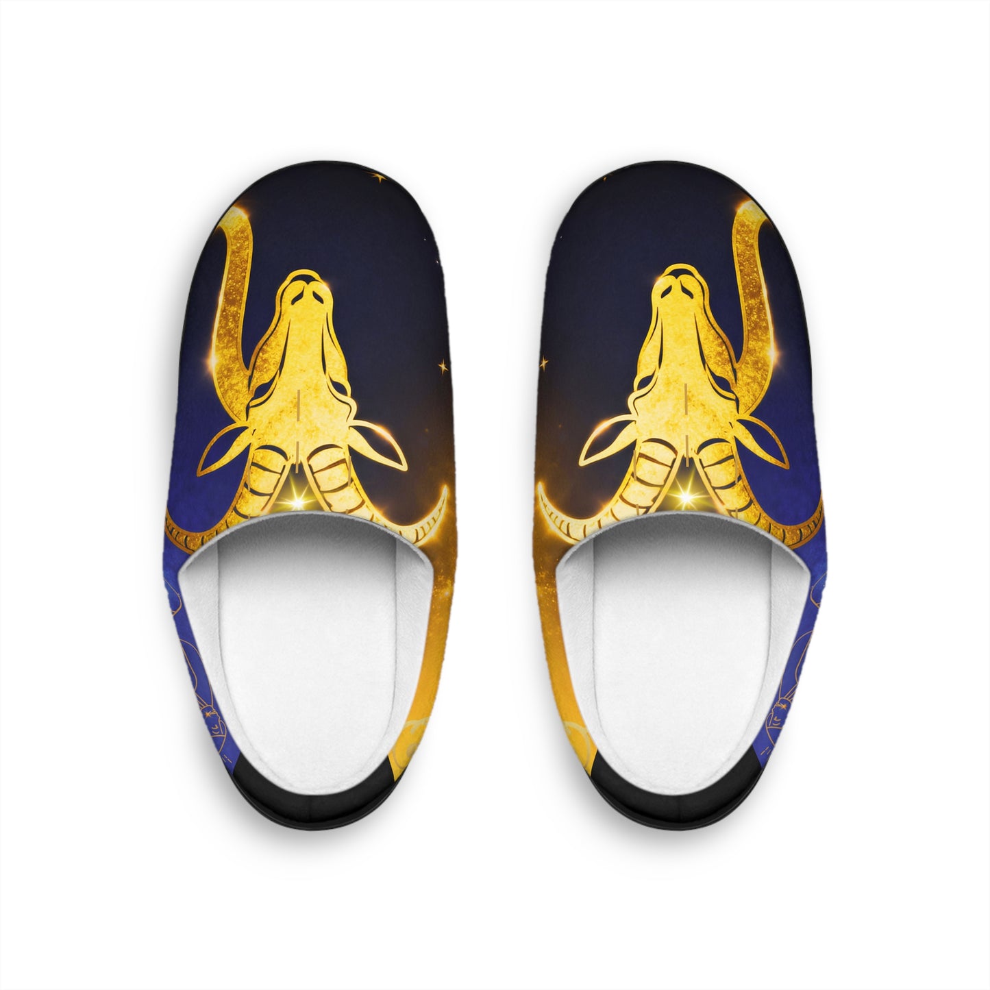 Luxurious Golden Dragon Women's Indoor Slippers for Cozy Comfort, Home Relaxation, Gift for Her, Housewarming, Birthday