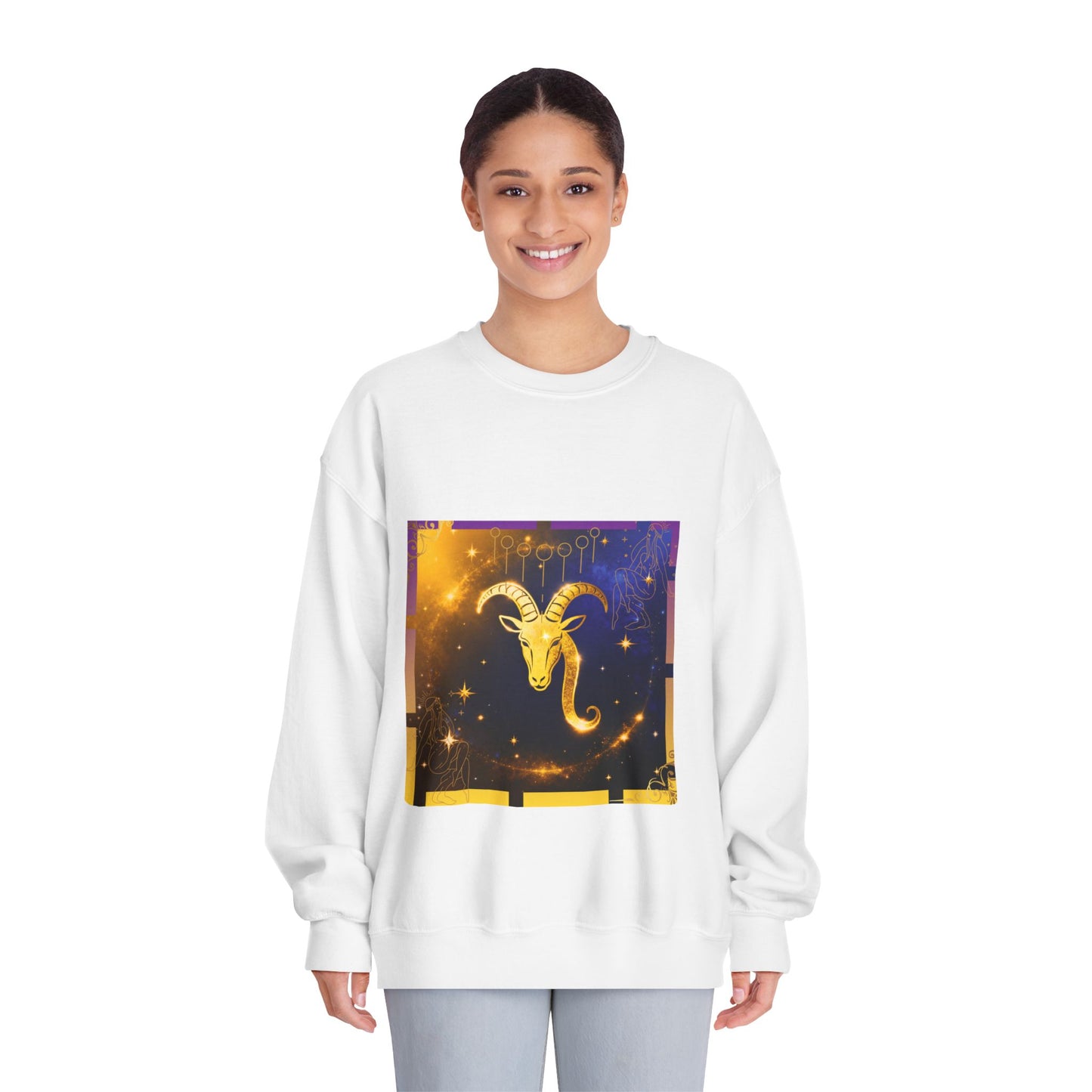 Celestial Capricorn Sweatshirt | Unisex Astrology Crewneck | Gift for Zodiac Lovers, Horoscope Apparel, Cozy Astrology Sweatshirt