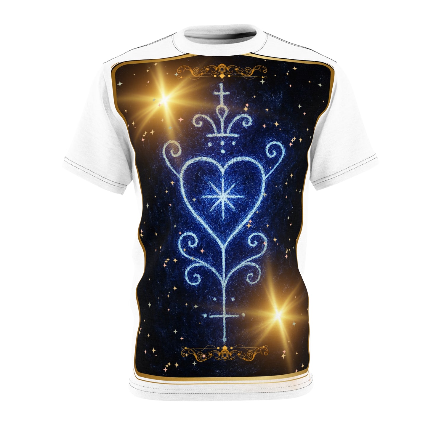 Dambala Unisex Cut & Sew Tee - Celestial Art, Astrology Gift, Stellar Fashion, Unique Graphic Tee, Starry Night Apparel