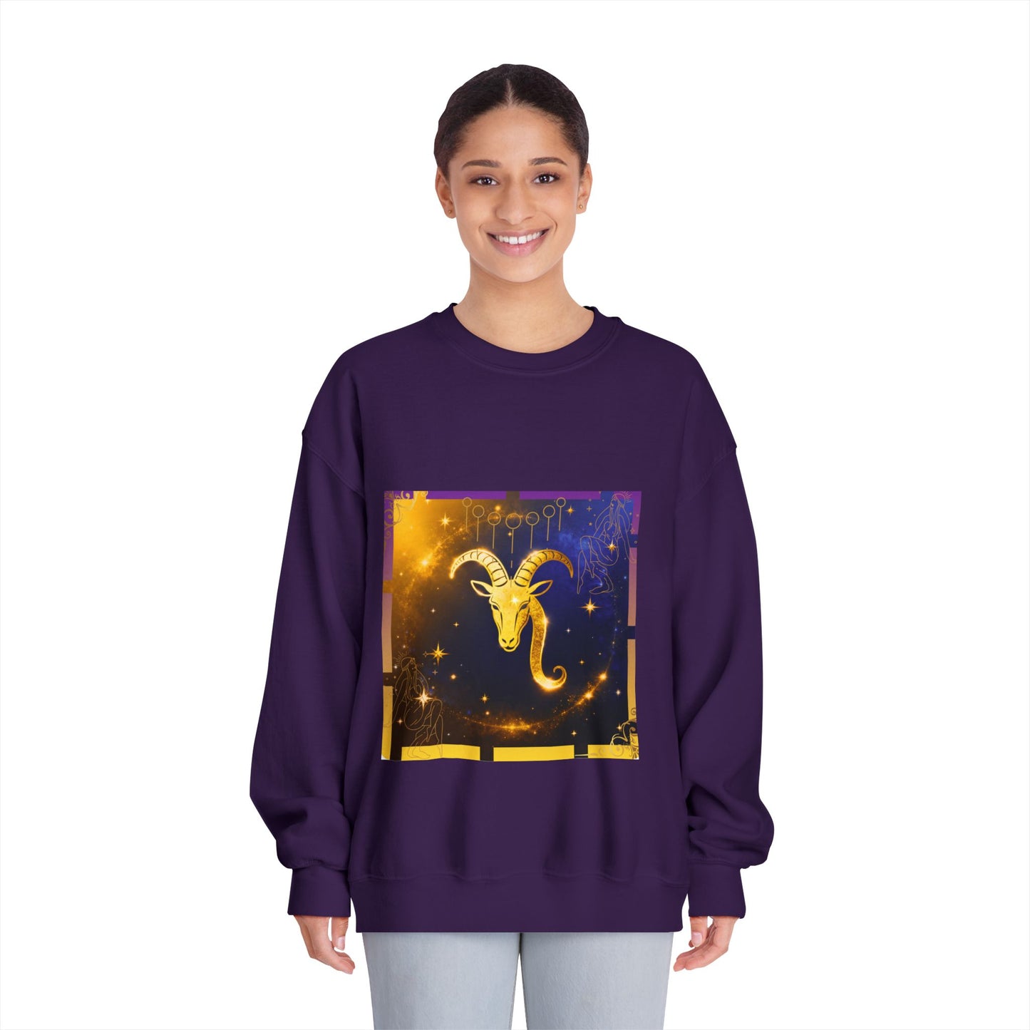 Celestial Capricorn Sweatshirt | Unisex Astrology Crewneck | Gift for Zodiac Lovers, Horoscope Apparel, Cozy Astrology Sweatshirt