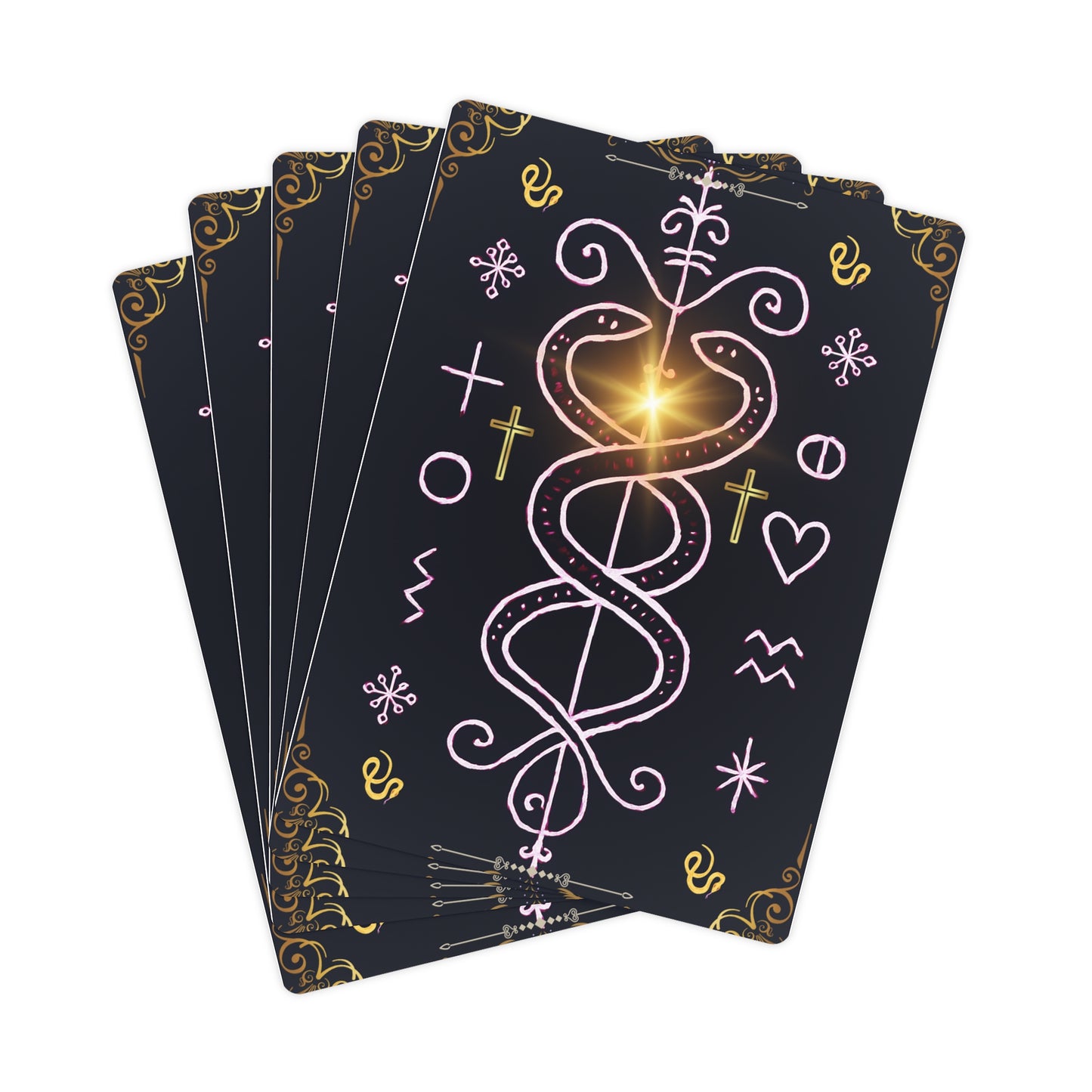 Mystical Poker Cards Set, Tarot-Inspired Game Cards, Perfect for Game Nights, Collectibles, Gift for Gamers, Halloween