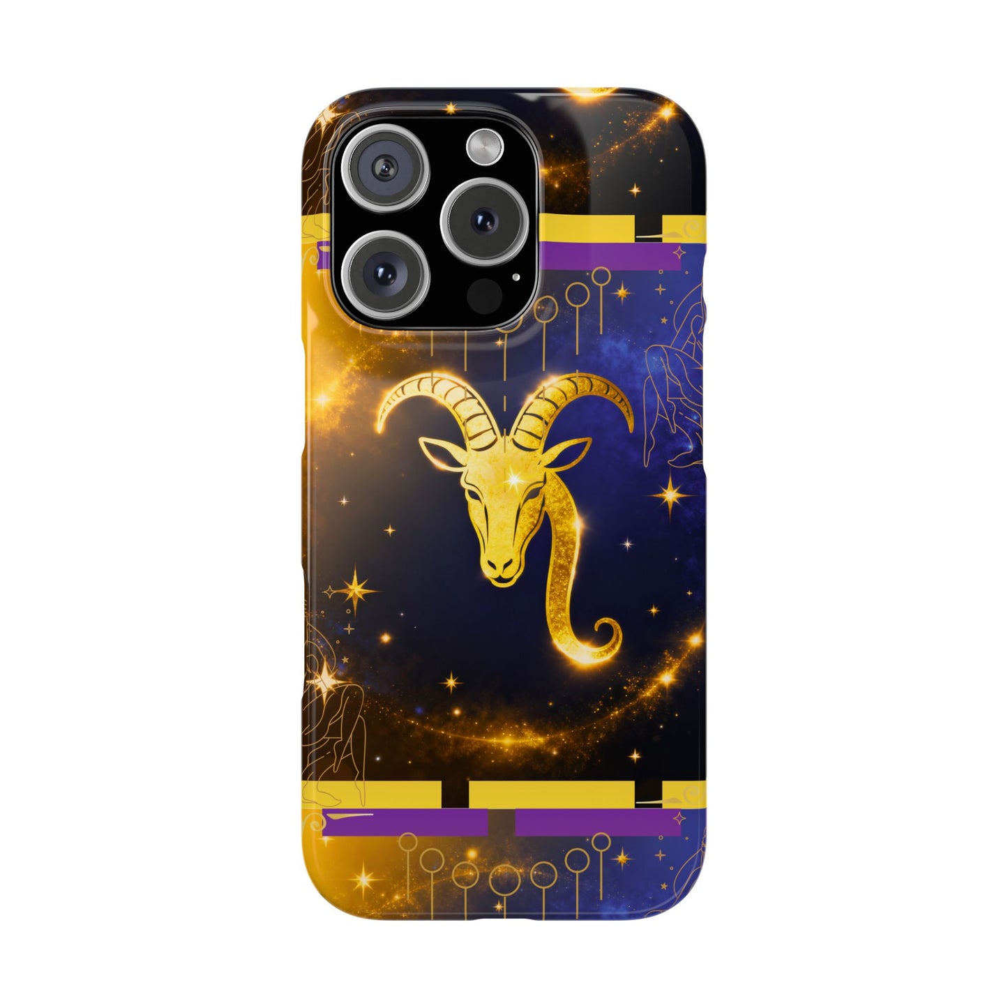 Astrological Aries Slim Phone Case, Zodiac Gifts, Astrology Accessories, Horoscope Phone Cover, Capricorn Aesthetic Decor