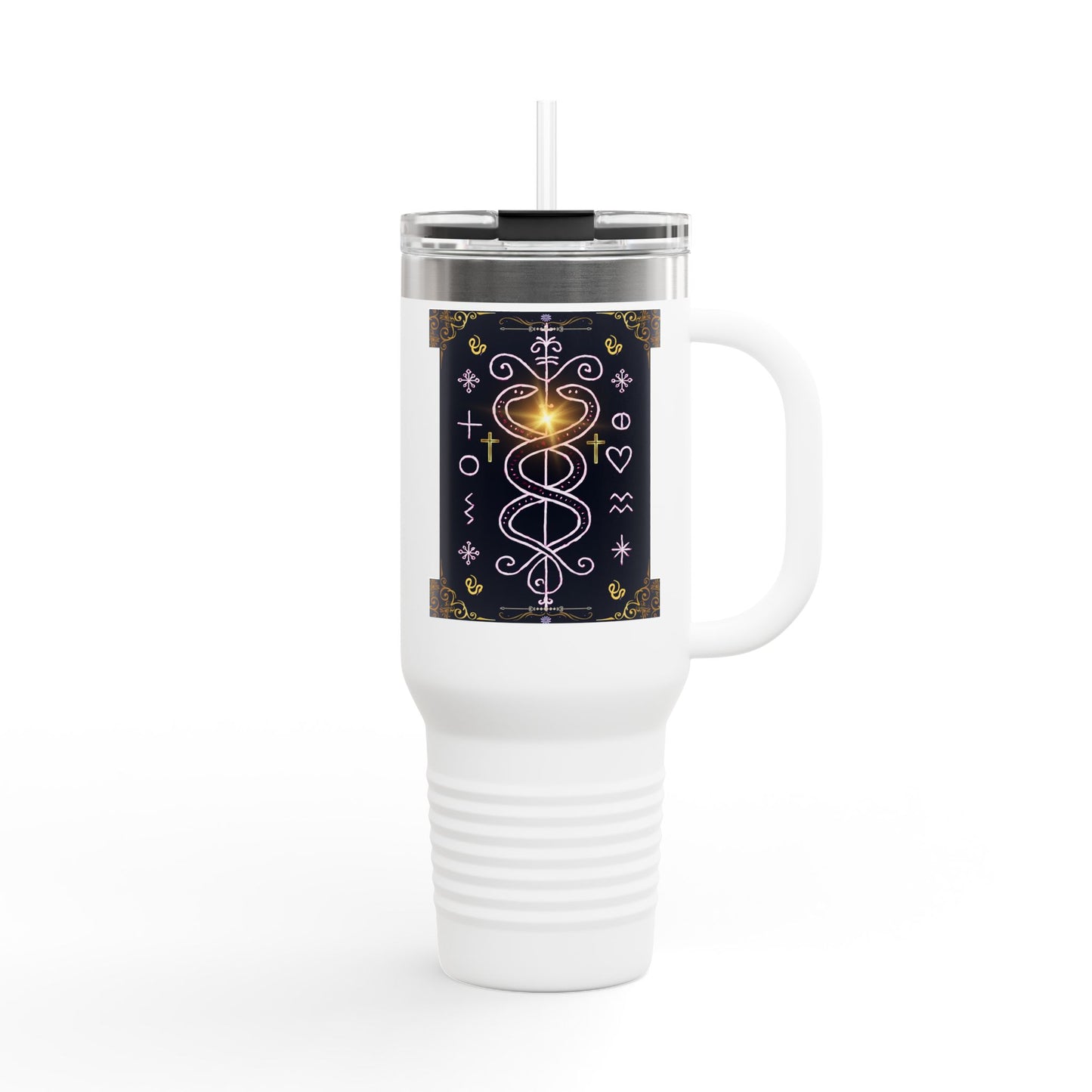Magical Insulated Travel Mug, 40oz | Perfect Gift for Coffee Lovers, Outdoor Adventures, Astrology Enthusiasts, Birthday, and Travel
