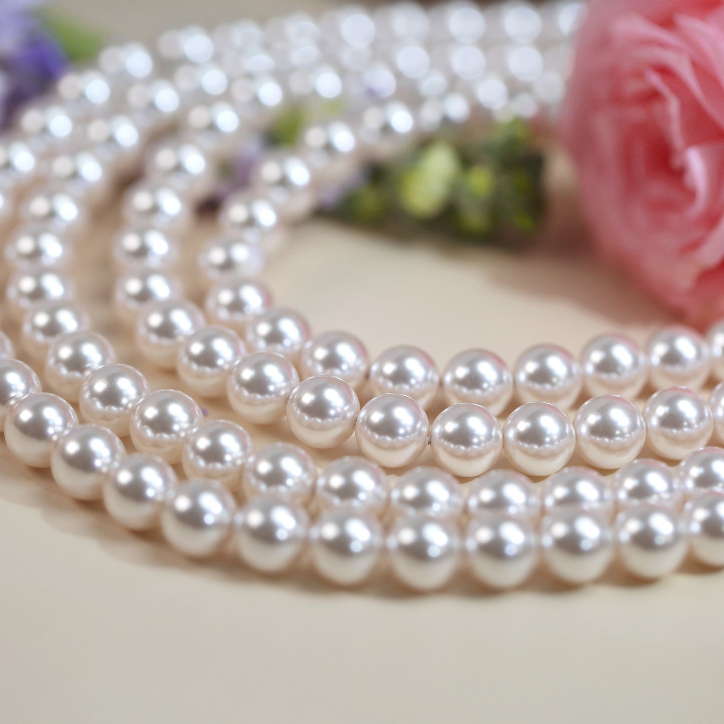 Household Portable Pearl Round Scattered Beads Ornament