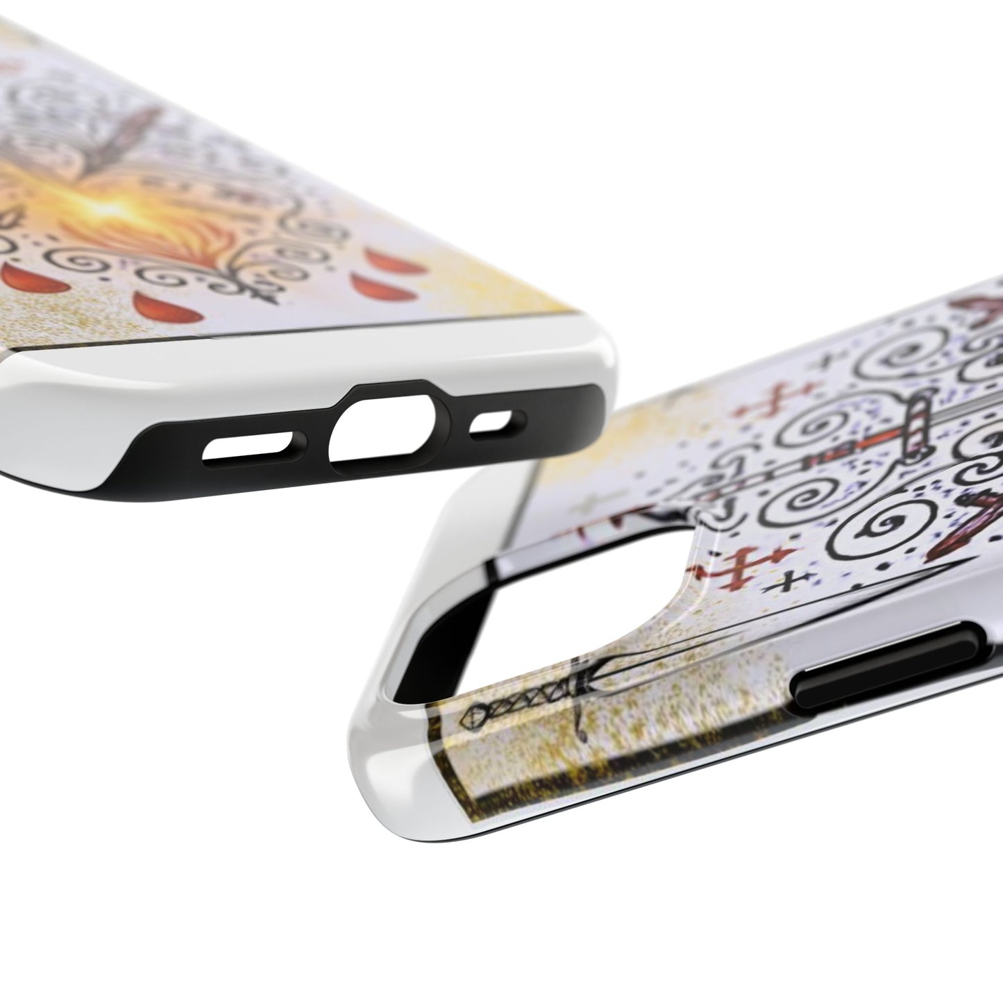 Bold Artistic Phone Cases, Tough Phone Cover, Unique Phone Accessories, Gifts for Geeks, Artistic Decor for Phones