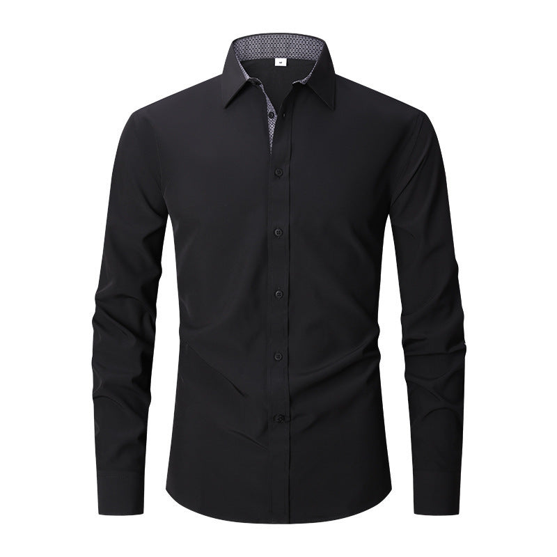Men's Breathable Cotton Long Sleeved Checkered Shirt