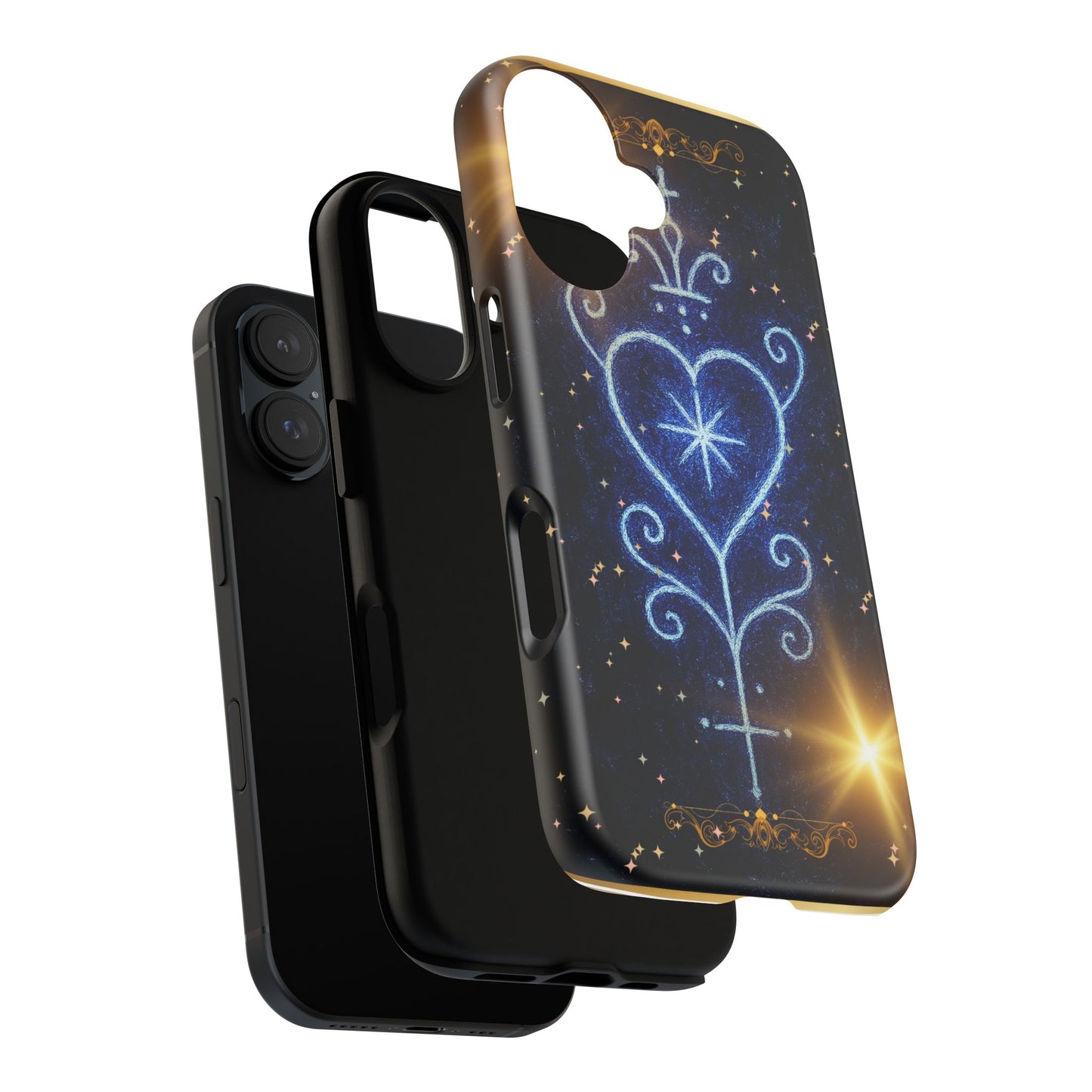 Tough Cases Phone Case, Galaxy Heart Design, Stylish Protection, Unique Gift, Astrology Lover Accessory, Birthday Present