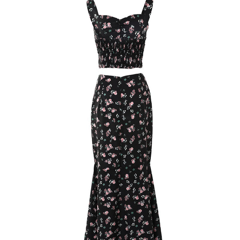 Women's Creative Versatile New Floral Split Dress Suit