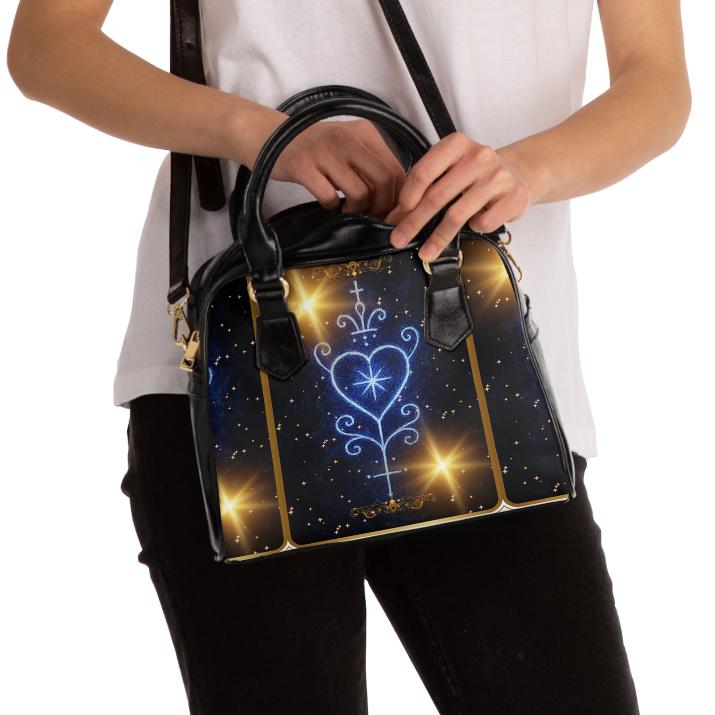 VeVe Freda Shoulder Handbag | Stylish Tote, Evening Bag, Fashion Accessory, Starry Handbag, Gift for Her, Festival Purse