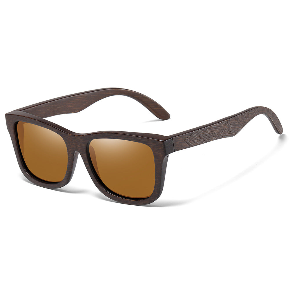 Pattern Leg Spring Hinge Polarized Sun Glasses