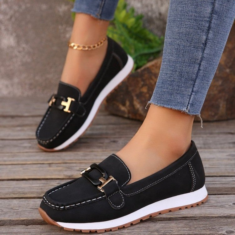 Women's Platform Metal Chain Casual Sneaker