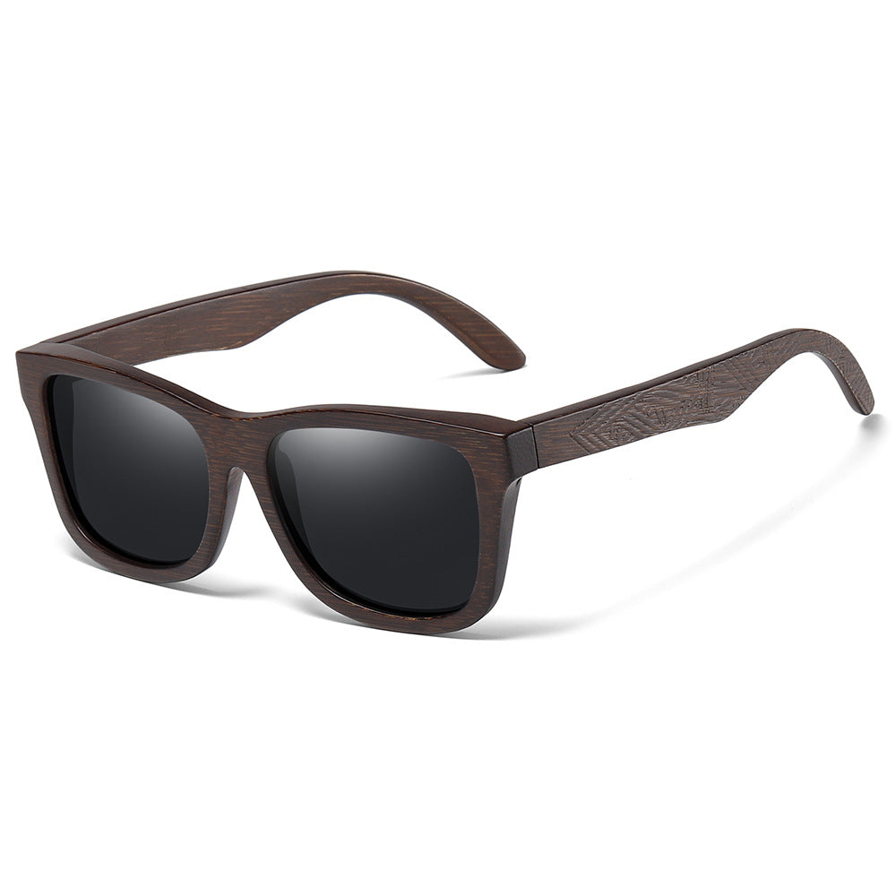 Pattern Leg Spring Hinge Polarized Sun Glasses