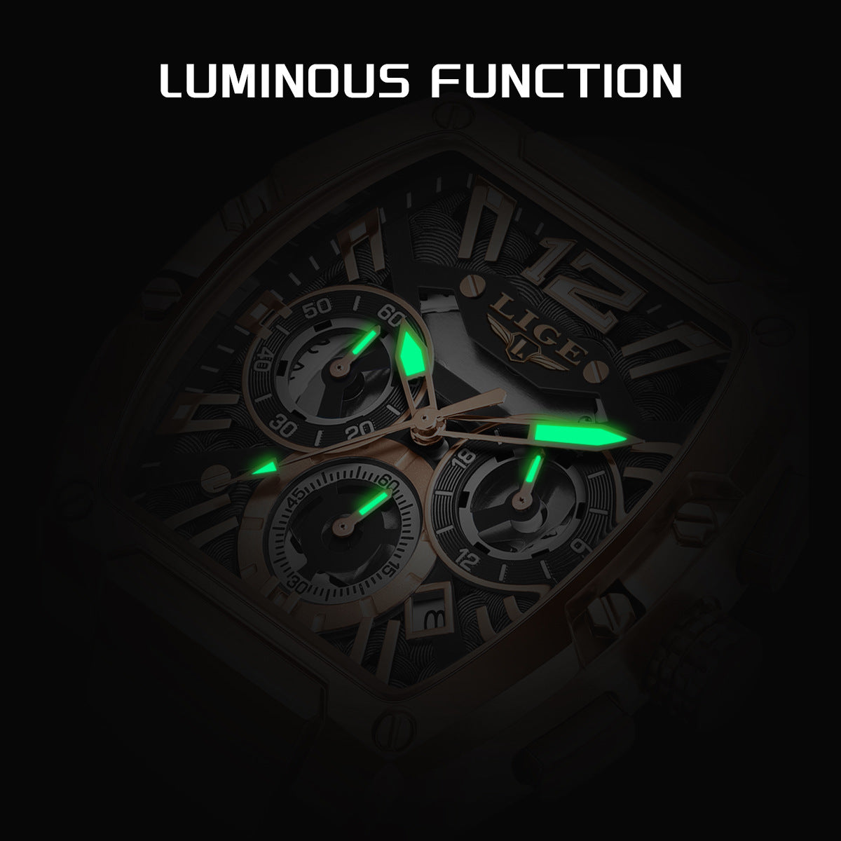 Sports Watch Multifunctional Waterproof Luminous Calendar