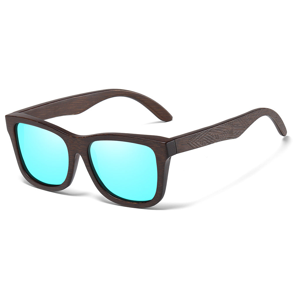Pattern Leg Spring Hinge Polarized Sun Glasses