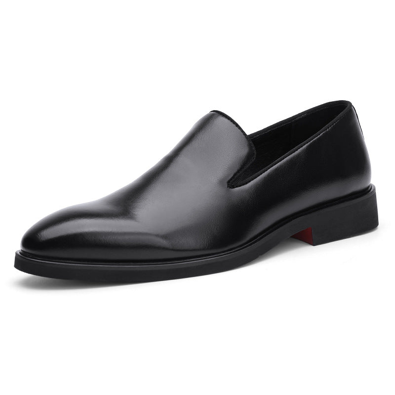 Simple British Style Polished Pointed Leather Shoes