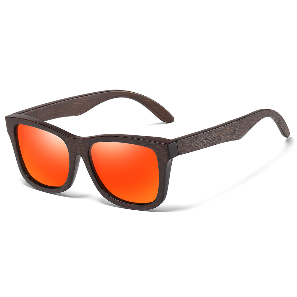 Pattern Leg Spring Hinge Polarized Sun Glasses