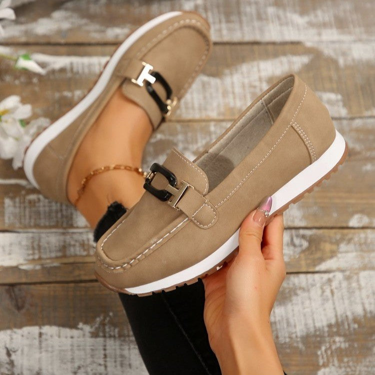 Women's Platform Metal Chain Casual Sneaker