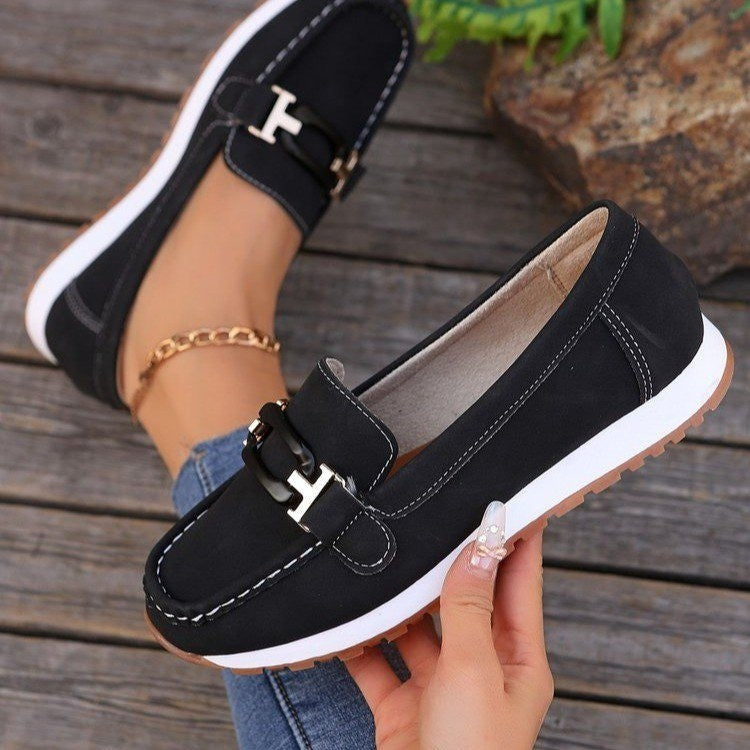 Women's Platform Metal Chain Casual Sneaker