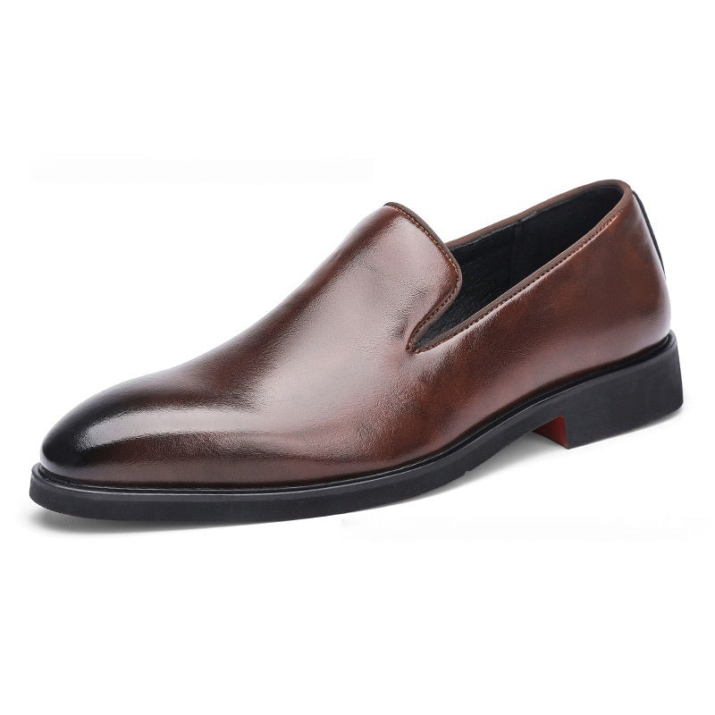 Simple British Style Polished Pointed Leather Shoes