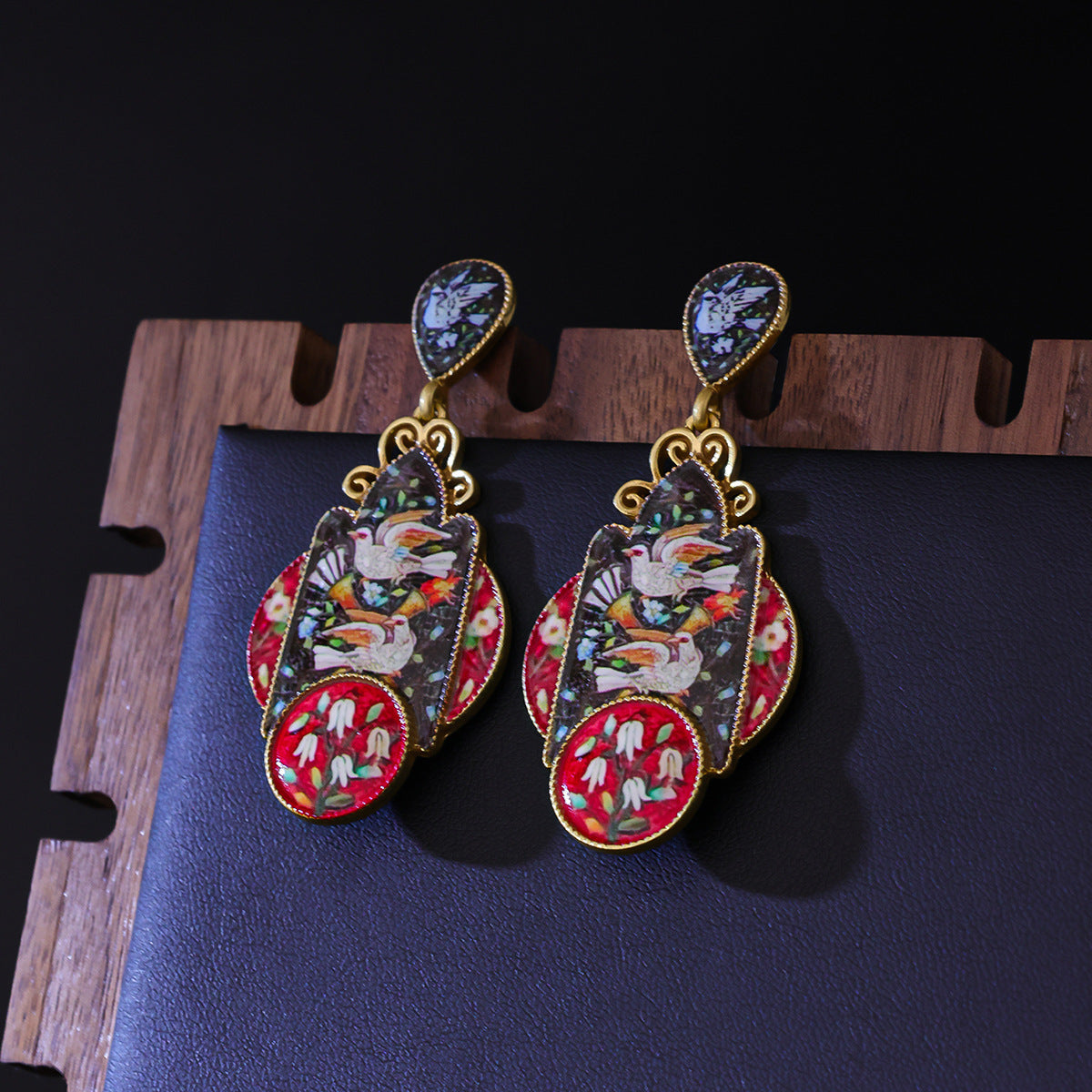 Swan Earrings Retro Easy Matching Court Elegant Earrings